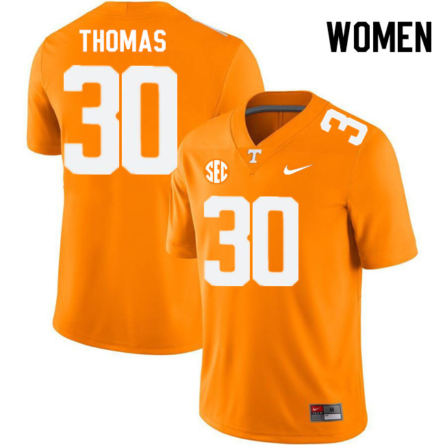 Women #30 Jakobe Thomas Tennessee Volunteers College Football Jerseys Stitched-Orange